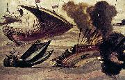 Filippo Napoletano Naval Battle Spain oil painting artist